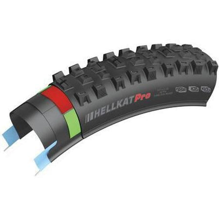 KENDA Hellkat Pro K1201 Dual Tread EMC SCT Folding Tire 27.5'' x 2.60'' Black-Pit Crew Cycles