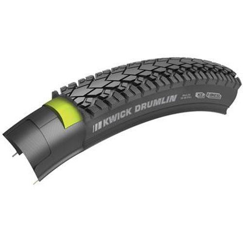 KENDA Kwick Drumlin Sport K1216 SRC KS Wire Tire 700c x 50 mm Black/Reflective-Pit Crew Cycles