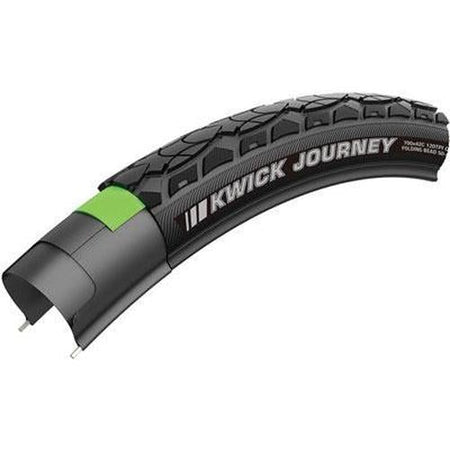 KENDA Kwick Journey Sport K1129 SRC K-Shield Plus Wire Tire 700c x 40 mm Black/Reflective-Pit Crew Cycles