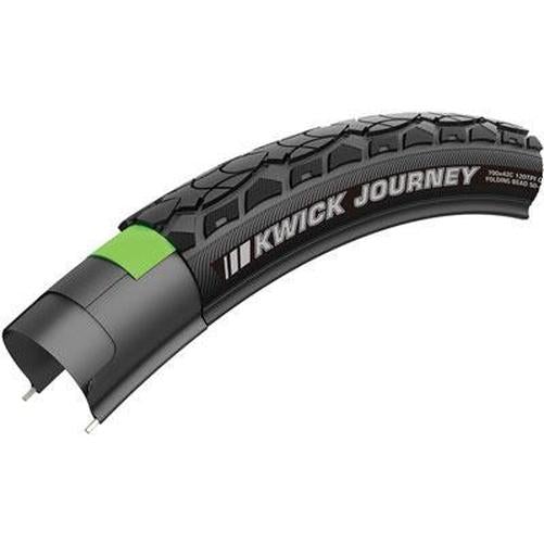 KENDA Kwick Journey Sport K1129 SRC K-Shield Wire Tire 20'' / 406 x 1.75'' Black/Reflective-Pit Crew Cycles