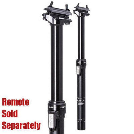 KINDSHOCK 2020 Lev (No Remote) Suspension Seatpost Black 31.6 mm x 335 mm x 100 mm-Pit Crew Cycles