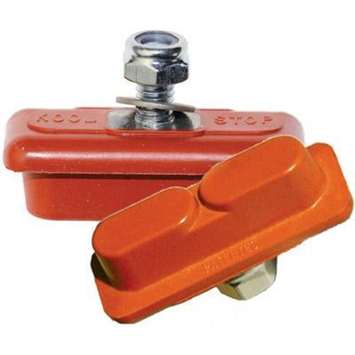KOOL STOP Continental Shoes Pad Salmon Wet Conditions 25/Pairs Threaded Pads-Pit Crew Cycles