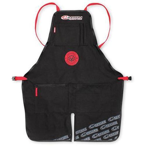 MAXIMA Heavy Duty Shop Apron Black/Red-Pit Crew Cycles