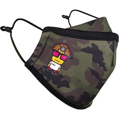 MUC-OFF Children Reusable Face Mask Dr. X Camo Black/Green One Size-Pit Crew Cycles