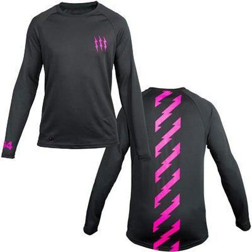 MUC-OFF Men's Grey Long Sleeve Riders Jersey Large-Pit Crew Cycles