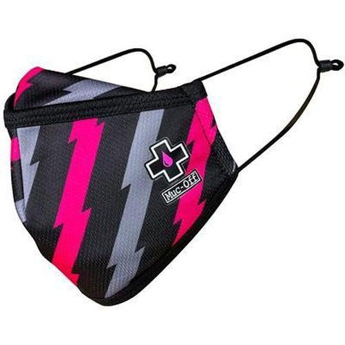 MUC-OFF Reusable Face Mask Black/Pink/Grey Large-Pit Crew Cycles