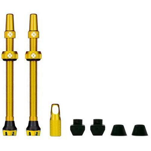 MUC-OFF Tubeless Air V2 Valve Set Gold 80 mm-Pit Crew Cycles