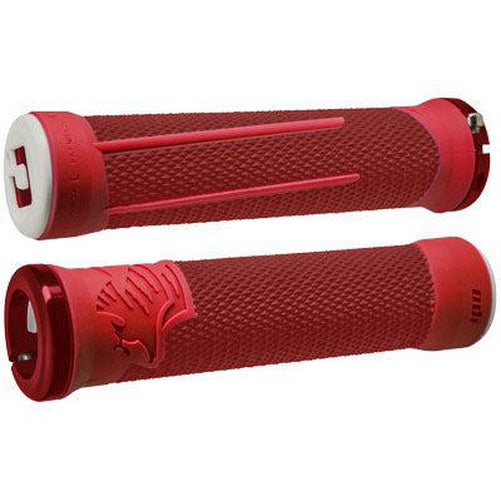 ODI Ag-2 V2.1 Lock-On Red/Fire Red Grips 130mm-Pit Crew Cycles