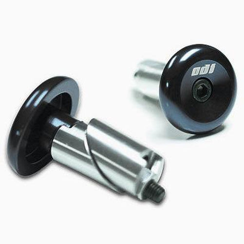 ODI Alloy Bar End Plugs Black Grips-Pit Crew Cycles