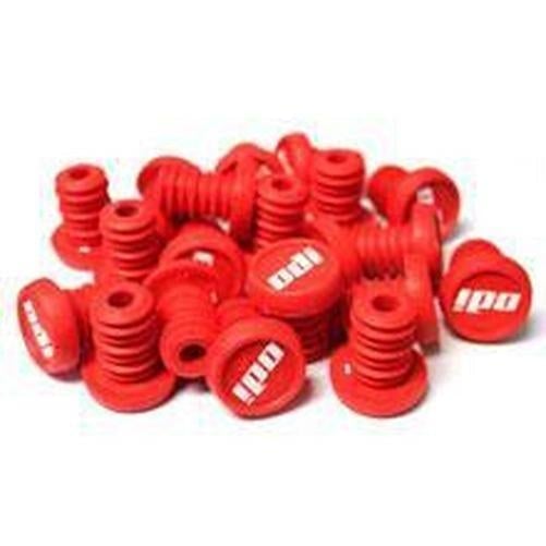 ODI Bmx Push-In Plugs Refill Pack Of 10 Red-Pit Crew Cycles