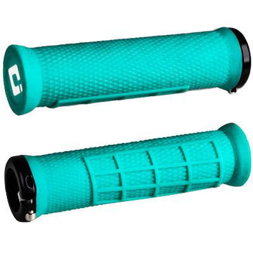 ODI Elite Flow V2.1 Lock-On Mint Green Grips 130mm-Pit Crew Cycles