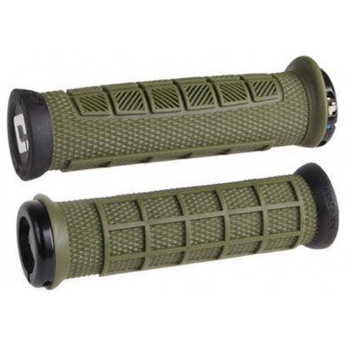 ODI Elite Pro V2.1 Lock-On Army Green Grips 130mm-Pit Crew Cycles