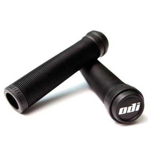 ODI Soft Bmx Longneck No Flange Black Grips 135mm-Pit Crew Cycles