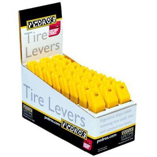PEDROS Tire Levers Yellow 24 pairs/box-Pit Crew Cycles