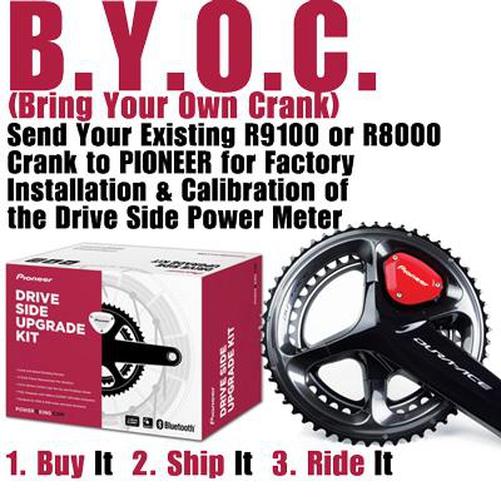 PIONEER Drive Side Power Meter Upgrade Kit Fits R9100/R8000-Pit Crew Cycles