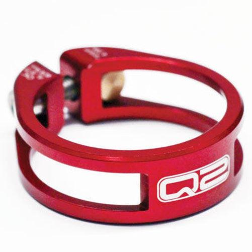 Q2 Elite Seatpost Clamp Red 34.9 mm-Pit Crew Cycles