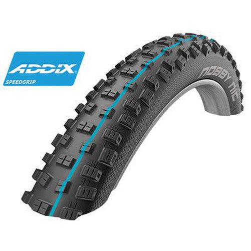 SCHWALBE Nobby Nic Addix Speedgrip Tubeless Ready Folding Tire 29'' x 2.25'' Black-Pit Crew Cycles