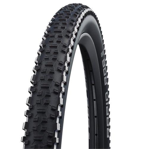 SCHWALBE Rapid Rob Rear Wire Tire SBC K-Guard Black w/ Black Wall 27.5'' x 2.25''-Pit Crew Cycles
