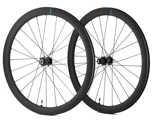 SHIMANO RS710 C46 Carbon Wheelset Black Centerlock Tubeless-Pit Crew Cycles