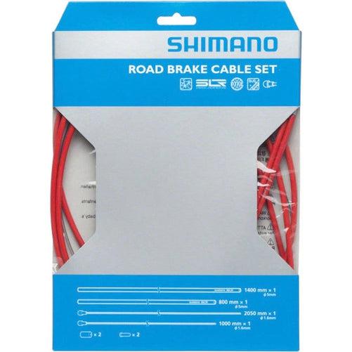 SHIMANO Road PTFE Teflon Coated Brake Cable & Housing Complete Set-Pit Crew Cycles