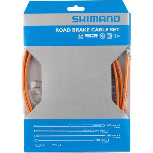 SHIMANO Road PTFE Teflon Coated Brake Cable & Housing Complete Set-Pit Crew Cycles