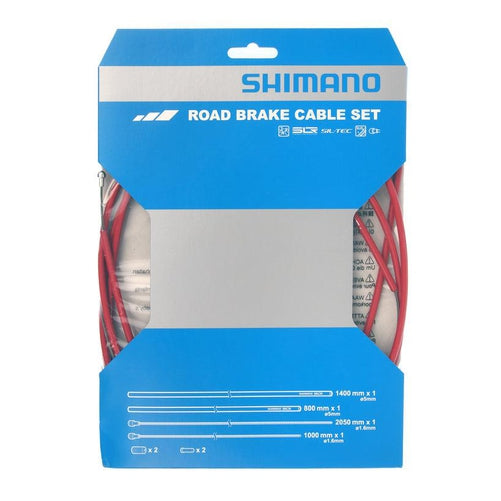 SHIMANO Road PTFE Teflon Coated Brake Cable & Housing Complete Set-Pit Crew Cycles