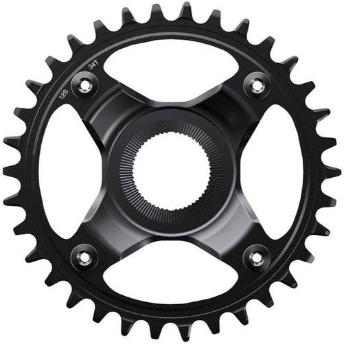 SHIMANO SM-CRE80-B STEPS "Boost" eBike Chainring 34 Tooth 56.5mm "Super Boost" Chainline Black-Pit Crew Cycles