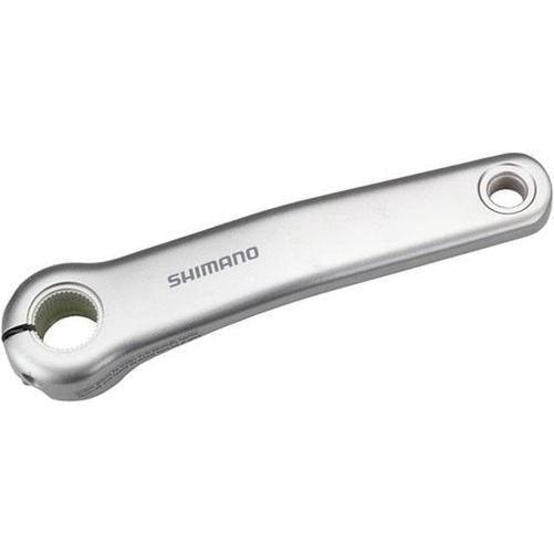 SHIMANO STEPS FC-E6100 170mm Crankarm Set without Chainings or Chainguard Silver-Pit Crew Cycles