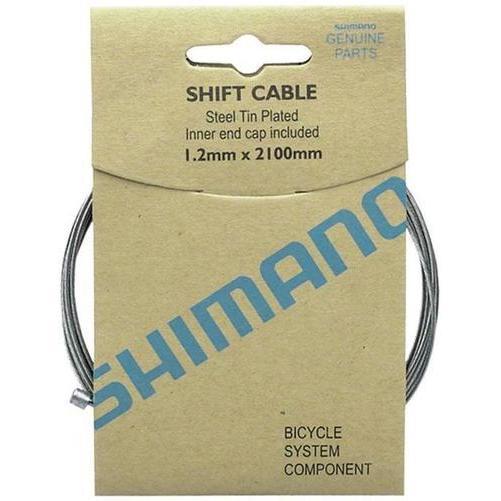 SHIMANO Zinc Derailleur Cable 1.2 x 2100mm 10-pack-Pit Crew Cycles