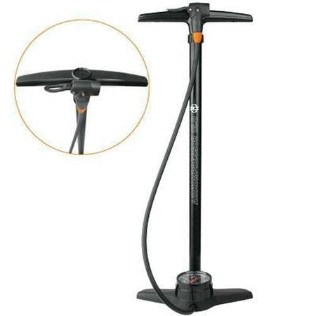 SKS Airkompressor 12.0 11042 Steel Floor Pump Black 174Psi-Pit Crew Cycles