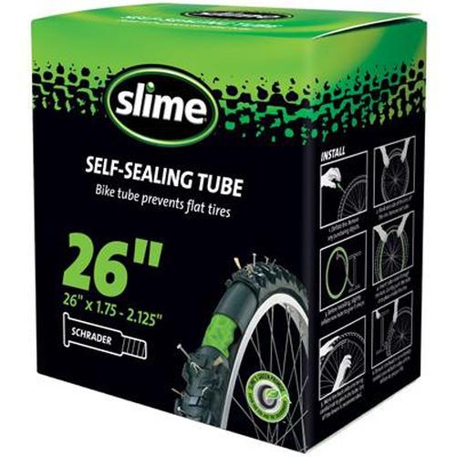 SLIME Self Healing Sealing Smart Tube 26 X 1.75-2.1 Schrader-Pit Crew Cycles