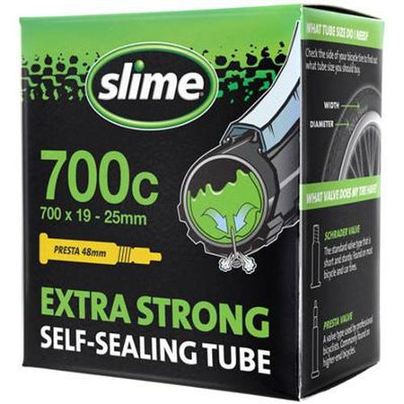 SLIME Self-Sealing Smart Bike Tube 700c x 19-25 mm-Pit Crew Cycles