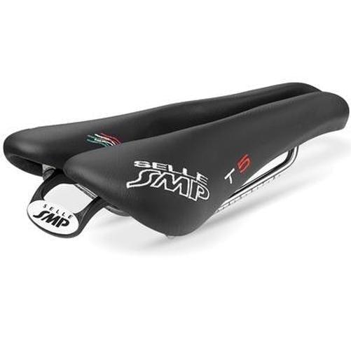 SMP T5 Leather Saddle Black-Pit Crew Cycles