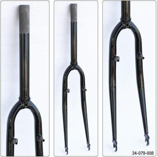 ULTRACYCLE Bicycle Replacement Cromoly Hybrid Fork 700C 1-1/8" Threadless Black-Pit Crew Cycles