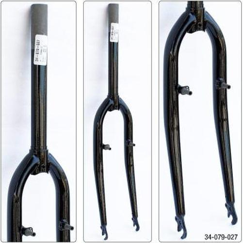 ULTRACYCLE Bicycle Replacement Cromoly Mountain Fork 1-1/8 26" Threadless Black-Pit Crew Cycles