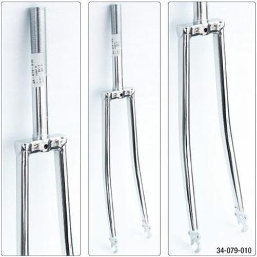 ULTRACYCLE Bicycle Replacement Cromoly Road Fork 27" 1" Chrome Steerer Tube 200Mm / Threaded 100Mm-Pit Crew Cycles
