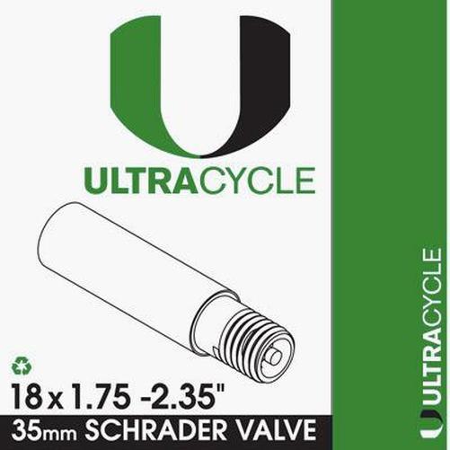 ULTRACYCLE Bicycle Tube 18 x 1.75-2.35 Schrader 35mm-Pit Crew Cycles
