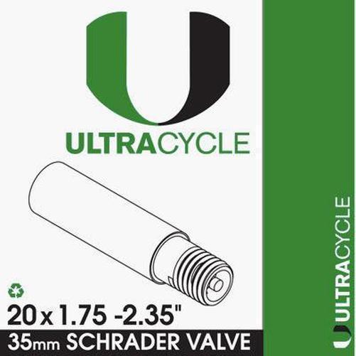 ULTRACYCLE Bicycle Tube 20 x 1.75-2.35 Schrader 35mm-Pit Crew Cycles
