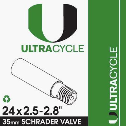 ULTRACYCLE Bicycle Tube 24 x 2.5-2.8 Schrader 35mm-Pit Crew Cycles
