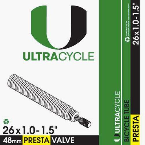 ULTRACYCLE Bicycle Tube 26 x 1.0-1.5 Presta 48mm-Pit Crew Cycles