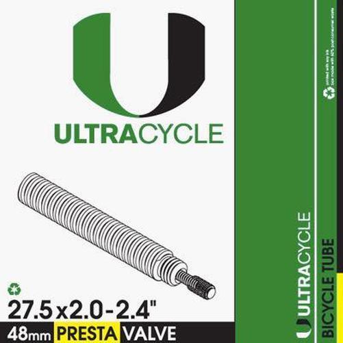 ULTRACYCLE Bicycle Tube 27.5 x 2.0-2.4 Presta 48mm-Pit Crew Cycles