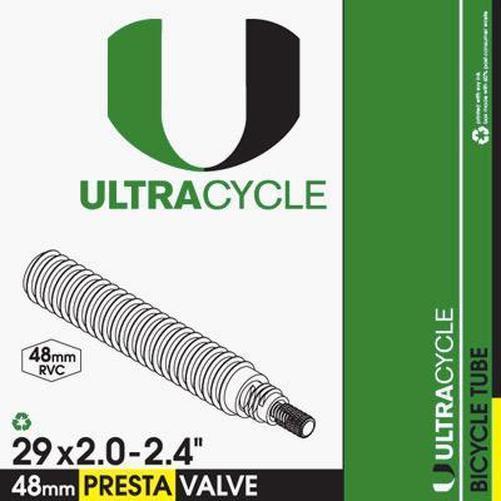 ULTRACYCLE Bicycle Tube 29 x 2.0-2.4 (700x47-52) Schrader 48mm-Pit Crew Cycles