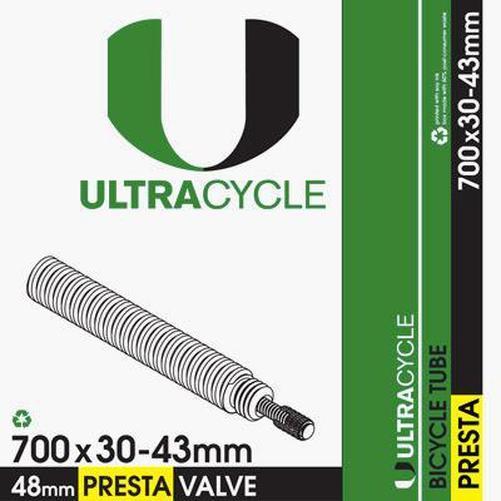ULTRACYCLE Bicycle Tube 700c x 30-43 Presta 48mm-Pit Crew Cycles
