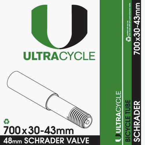ULTRACYCLE Bicycle Tube 700c x 30-43 Schrader 48mm-Pit Crew Cycles