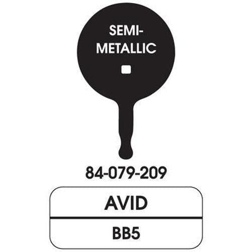 ULTRACYCLE Disc Brake Pads Organic Semi Metallic Steel Plate O. Avid Bb5-Pit Crew Cycles