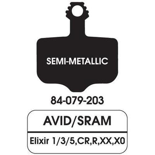 ULTRACYCLE Disc Brake Pads Organic Semi Metallic Steel Plate Q. Avid-Pit Crew Cycles