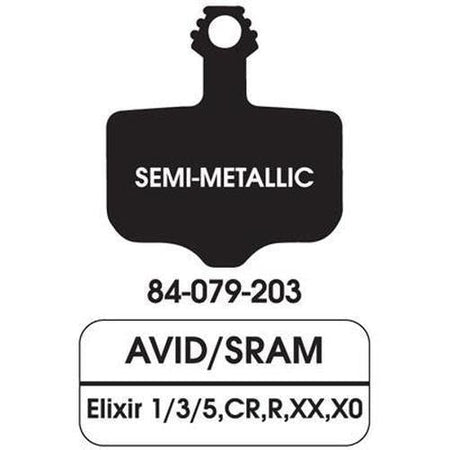 ULTRACYCLE Disc Brake Pads Organic Semi Metallic Steel Plate Q. Avid-Pit Crew Cycles