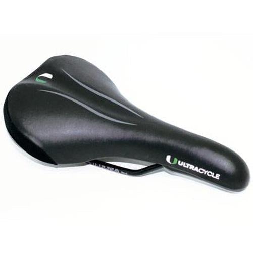 ULTRACYCLE Mountain Sport 260 Steel Unisex Vinyl Saddle Black 260 X 145Mm-Pit Crew Cycles