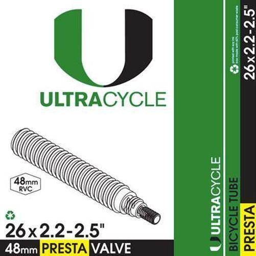 ULTRACYCLE Presta Valve (RVC) Standard Tube 48 mm 26'' x 2.2-2.5''-Pit Crew Cycles