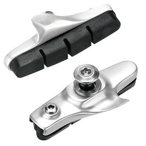 ULTRACYCLE Road Brake Shoe Pads W/ Alloy Holder Silver-Pit Crew Cycles